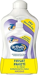 Activex Hassas Koruma Antibakteriyel Sıvı Sabun 1 lt + 700 ml