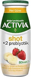 Activia Shot Çilek ve Muzlu 80 ml