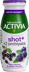 Activia Kara Mürver ve Yaban Mersinli Shot 80 ml