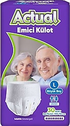 Actual Emici Külot Büyük Boy L 30'lu Hasta Bezi