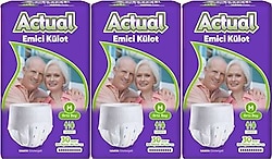 Actual Emici Külot Orta Boy M 30'lu 3 Adet Hasta Bezi