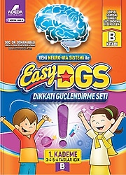 Adeda Yayıncılık Easy Dikkati Güçlendirme Seti (3-6 Yaş) B Kitapçığı - Osman Abalı