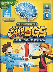 Adeda Yayıncılık Easy Dikkati Güçlendirme Seti (5-8 Yaş) B Kitapçığı - Osman Abalı