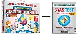 Adeda Yayıncılık Dikkati Güçlendirme Seti + Görsel Dikkat Testi (3 Yaş) - Osman Abalı