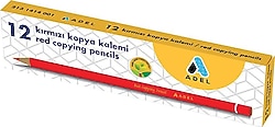 Adel 1414 Kırmızı 12'li Kopya Kalemi