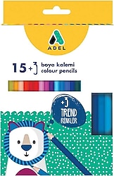 Adel 15+3'lü Kuru Boya Seti