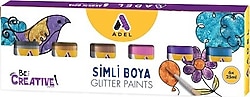 Adel 25 ml 6'lı Simli Akrilik Boya