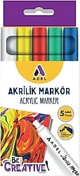 Adel 5'li Akrilik Marker Kalem Seti