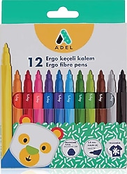 Adel Ergo 12'li Keçeli Kalem Seti
