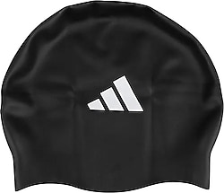 Adidas 3 Stripes IA8306 Siyah Silikon Yüzücü Bonesi