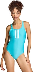 Adidas 3-Stripes V-Back KD3988 Mavi Kadın Mayo