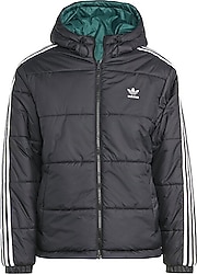 Adidas Adicolor Reversible HZ0690 Kapüşonlu Çit Taraflı Siyah Erkek Mont