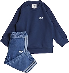 Adidas Denim Crew Set JD5826 Bebek Eşofman Takımı