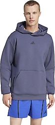 Adidas Designed For Training IY1122 Kapüşonlu Mor Erkek Sweatshirt