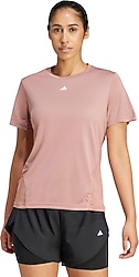 Adidas Designed For Training JC9819 Pembe Kısa Kollu Bisiklet Yaka Kadın Tişört