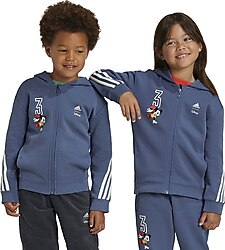 Adidas Disney Mickey Mouse IW0674 Kapüşonlu Tam Fermuarlı Çocuk Sweatshirt