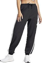 Adidas Essentials 3-Stripes French Terry Cuffed JD5302 Siyah Kadın Eşofman Altı