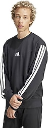 Adidas Essentials 3-Stripes French Terry JE6372 Siyah Erkek Sweatshirt