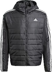 Adidas Essentials 3-Stripes Insulated Kapüşonlu Erkek Şişme Mont