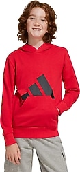 Adidas Essentials JE1389 Kapüşonlu Kırmızı Çocuk Sweatshirt