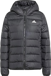 Adidas Essentials Light Down HZ5724 Kapüşonlu Siyah Kadın Şişme Mont