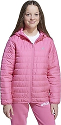 Adidas Essentials Light Padded JL7445 Kapüşonlu Pembe Çocuk Şişme Mont