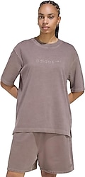 Adidas Essentials Linear Boyfriend Washed Kısa Kollu Bisiklet Yaka Kadın Oversize Tişört