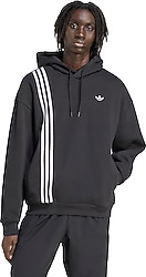 Adidas Front Stripes Kapüşonlu Erkek Sweatshirt