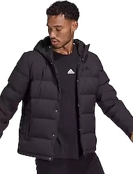 Adidas Helionic Down HN5640 Kapüşonlu Siyah Erkek Şişme Mont