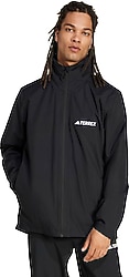 Adidas Multi Essentials 2L JM8692 Kapüşonlu Siyah Erkek Yağmurluk
