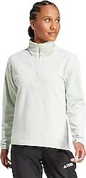 Adidas Multi Essentials JP0789 Yarım Fermuarlı Yeşil Kadın Polar