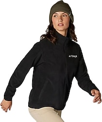 Adidas Multi Essentials JP0800 Tam Fermuarlı Siyah Kadın Polar