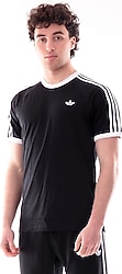 Adidas Originals 3 Stripes KE3538 Siyah Kısa Kollu Bisiklet Yaka Erkek Tişört
