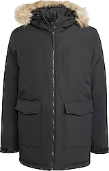 Adidas Paveric IX8888 Kapüşonlu Kürklü Siyah Erkek Mont