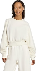 Adidas Soft Lux Loose JV9893 Beyaz Kadın Sweatshirt