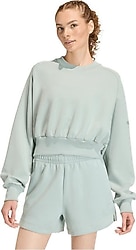 Adidas Soft Lux Loose KA7015 Açık Yeşil Kadın Sweatshirt