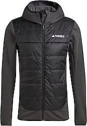 Adidas Terrex Multi Hybrid Insulated IR7883 Kapüşonlu Siyah Erkek Mevsimlik Mont