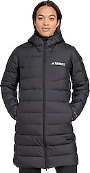 Adidas Terrex Multi Light Down 2.0 JM8729 Kapüşonlu Siyah Kadın Şişme Mont