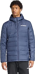 Adidas Terrex Multi Light Down Climawarm JZ9972 Kapüşonlu Lacivert Erkek Şişme Mont
