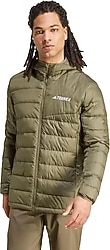 Adidas Terrex Multi Light Down JE6715 Kapüşonlu Yeşil Erkek Şişme Mont