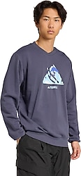 Adidas Terrex Snow KE2318 Bisiklet Yaka Mavi Sweatshirt
