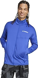 Adidas Terrex Xperıor Light Fleece JE1354 Mavi Erkek Eşofman Üstü