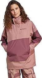 Adidas Terrex Xploric 2.5L Climaproof JD8370 Kapüşonlu Pembe Kadın Yağmurluk