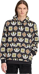 Adidas Tile Allover Print JW1085 Kapüşonlu Siyah Erkek Sweatshirt