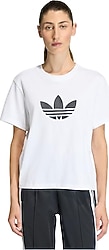Adidas Trefoil Angular Kısa Kollu Bisiklet Yaka Kadın Tişört