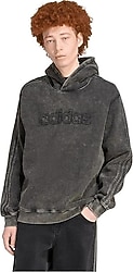 Adidas Washed JY2792 Kapüşonlu Siyah Erkek Sweatshirt