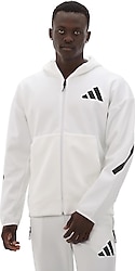 Adidas Z.N.E. JF2443 Kapüşonlu Beyaz Erkek Eşofman Üstü