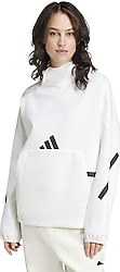 Adidas Z.N.E. JI7553 Kapüşonlu Beyaz Kadın Sweatshirt