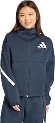Adidas Z.N.E JW5320 Kapüşonlu Lacivert Kadın Eşofman Üstü