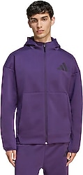 Adidas Z.N.E. KB7124 Kapüşonlu Mor Erkek Eşofman Üstü